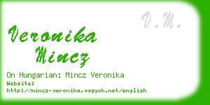 veronika mincz business card